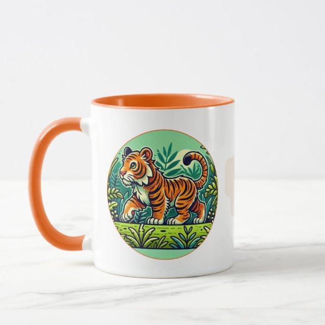 "Sumatran Tiger Mugg - Jungle Design (Vänster)