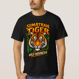 Sumatran Tiger Vild Indonesien T Shirt