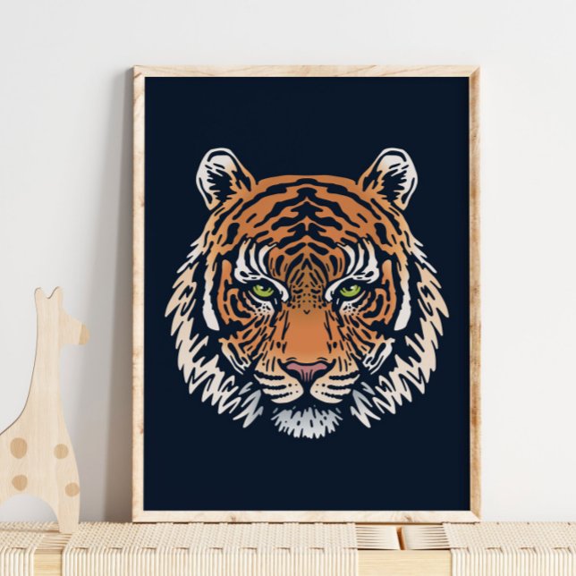 Sumatran Tiger Wildlife-Orangen Skriv ut | Tiger-u Poster (Skapare uppladdad)