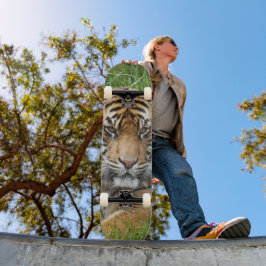 Sumatran Tiger Wildlife Photo Mini Skateboard Bräda 18,5 Cm