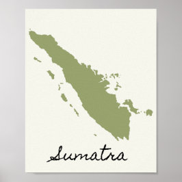 Sumatras Karta Poster