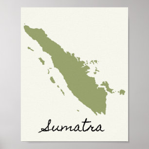 Sumatras Karta Poster