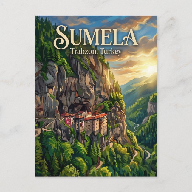 Sumela-klostret, Maçka, Svarta havet Vykort (Framsida)