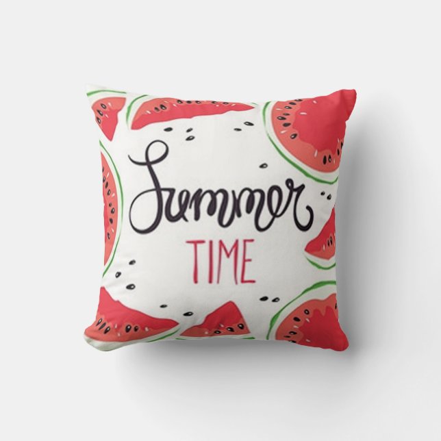 Sumer Time Watermelon Kudde (Framsida)
