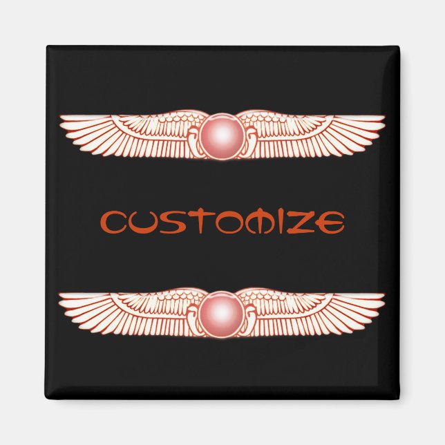 Sumerian Anunnaki Winged Sol Disk Magnet (Framsidan)