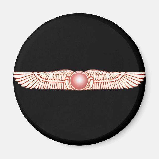 Sumerian Anunnaki Winged Sol Disk Magnet (Framsidan)