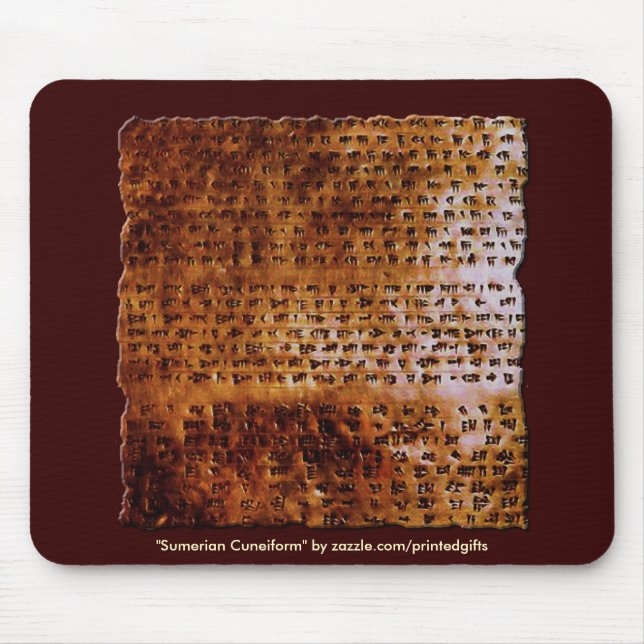 SUMERIAN CUNEIFORM SKRIFTING Mousepad Musmatta (Framsidan)