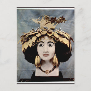 Sumerian headdress, född av Queen Shub-ad Vykort