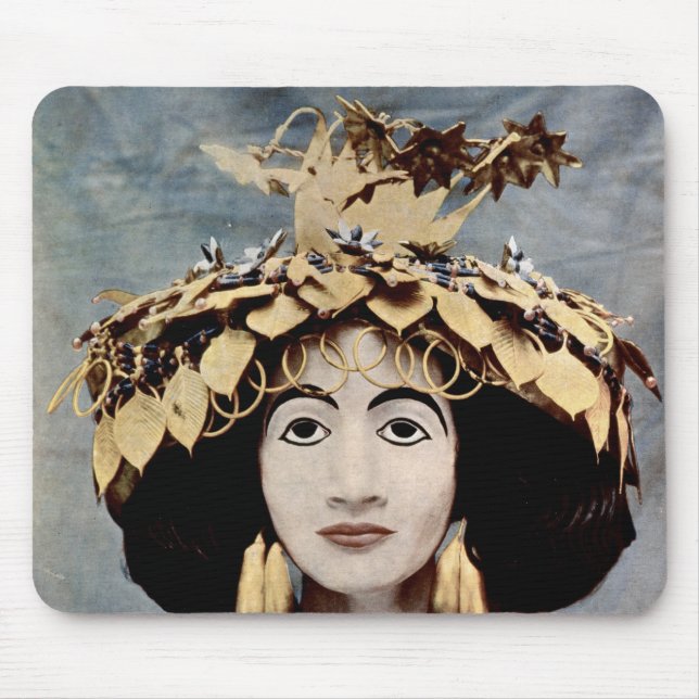 Sumerian huvudbonad som ha på sig av musmatta (Framsidan)