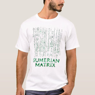 Sumerian Matrix T-Shirt - Symbol för antikens Cune