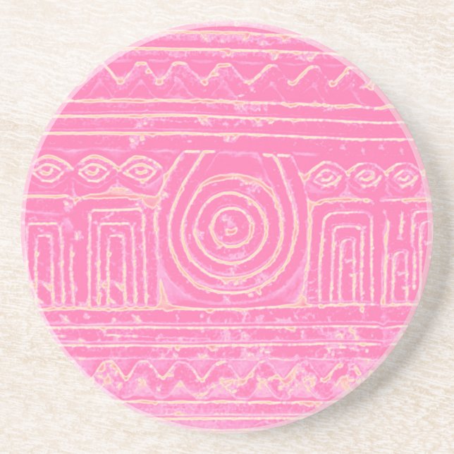Sumerian Mesopotamian Mönster Rosa Underlägg (Framsidan)