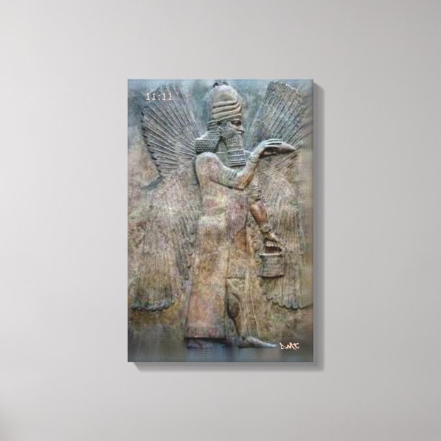 SUMERISKA TABLETTER CANVAS DMT ANDLIG GRAFFITI (Framsida)