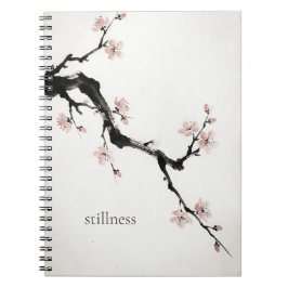 Sumi-E-bläck | Körsbärsblomma | Mindful anteckning Anteckningsbok