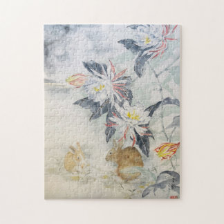 Sumi e Måne Rabbit Puzzle Pussel