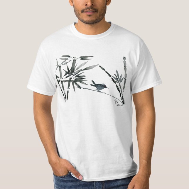 Sumi-e T-tröja T Shirt (Framsida)