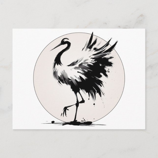 Sumi-e Trana Kort (Framsida)