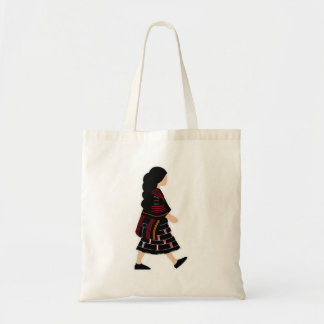 Sumi Naga Girl with Naga Bag Tribal Tote Bag Tygkasse
