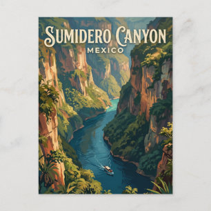 Sumidero Canyon nationalpark Mexiko Vykort