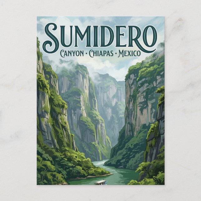 Sumidero-kanjonen Vykort (Framsida)