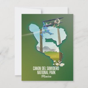 Sumiderocanyon, Mexiko karta