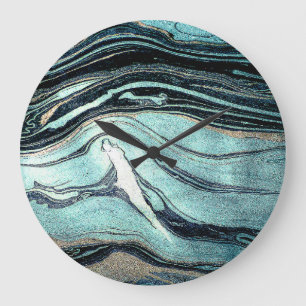 Suminagashi, japansk marbling Art. Stor Klocka