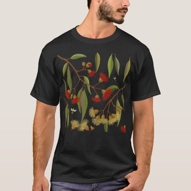 Summa Blommar och bin T Shirt (Framsida)