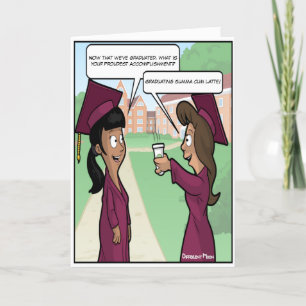 Summa Cum Latte Punny Studenten Card Kort