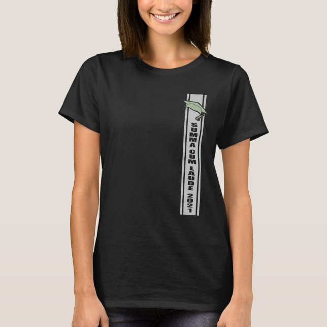 Summa Cum Laude Graduating Class of 2021 Student T Shirt (Framsida)