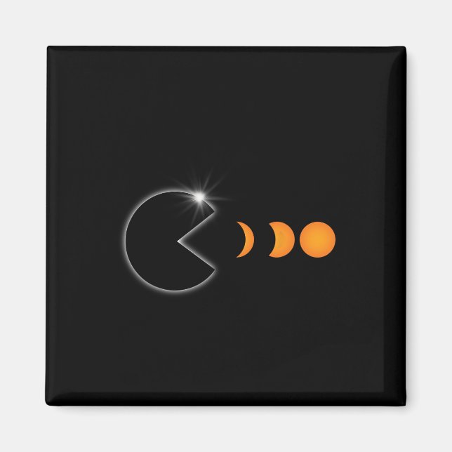 Summa solarier Eclipse 8.2024 Roligtar Magnet (Framsidan)