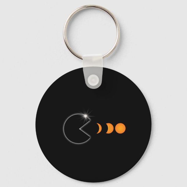 Summa solarier Eclipse 8.2024 Roligtar Nyckelring (Framsida)