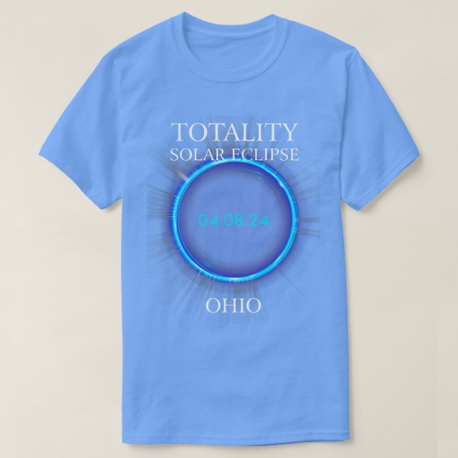 Summa solceller Eclipse 2024 Ohio 04 T Shirt (Design framsida)