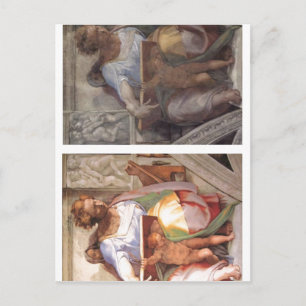 Summarisk beskrivning Sistine Chapel, profeten Da Vykort