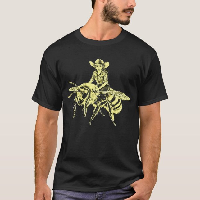 Summarisk stil: Retro biodlar-tröja för honung  T Shirt (Framsida)