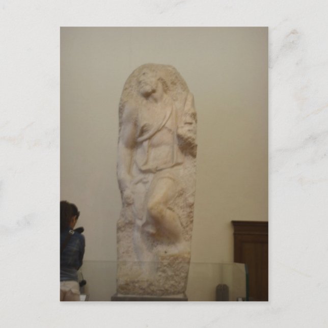 Summary Michelangelo , Saint Matthew the Evangelis Vykort (Framsida)