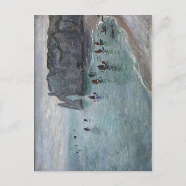 Summary Monet, Claude Natretat, la porte d'Aval: b Vykort (Framsida)