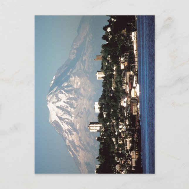 Summary Mount Rainier over Tacoma, Washington, USA Vykort (Framsida)