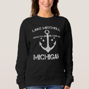 Summe för sjö Mitchell Michigan Funny Fishing Camp T Shirt