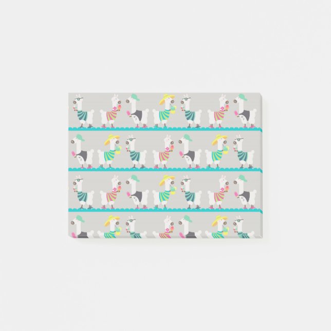 Summer Alpacas Post-it Block (Framsida)