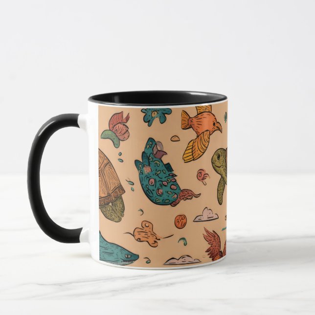 Summer Animals Combo Mug Gift Mugg (Vänster)