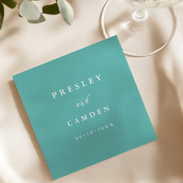 Summer Aqua Paper Dinner Napkins Wedding Decor Pappersservett