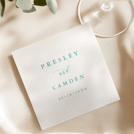 Summer Aqua Paper Dinner Napkins Wedding Decor Pappersservett