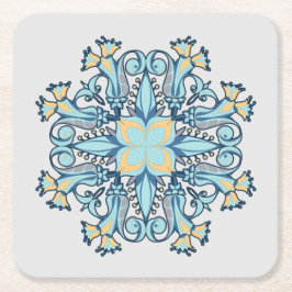 Summer Aquamarine | Papper Underlägg Kvadrat