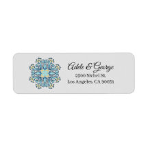 Summer Aquamarine | Returadressetikett