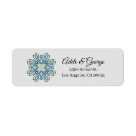 Summer Aquamarine | Returadressetikett Returadress Etikett