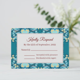 Summer Aquamarine Svarskort OSA Kort