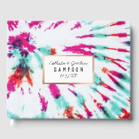 Summer Artsy Girly Neon Teal Rosa Tie Dye Mönster
