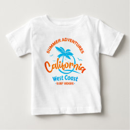 Summer äventyr California Väster Kusten Surfa Ride T Shirt