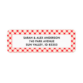 Summer Baby Shower Returadress Etikett