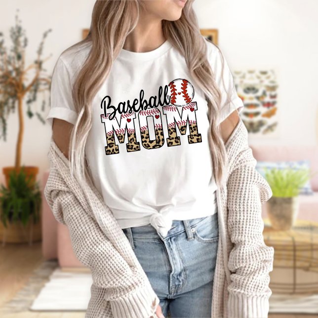 Summer Baseball T Shirt, Baseball Mamma T-Shirt (Skapare uppladdad)