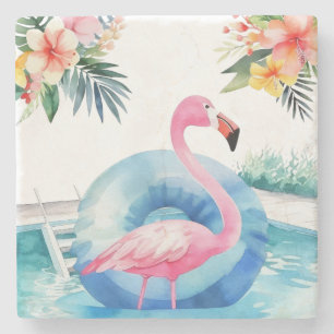 Summer Bassäng Flamingo Stenunderlägg